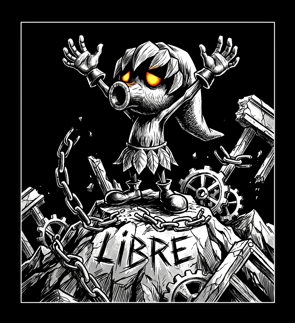 Illustration d'un personnage qui est enfin libre après une longue période de contraintes aberrantes